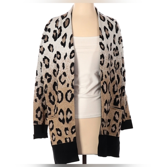 Ann Taylor Cardigan (Long)--Animal Print **" - Picture 5 of 5
